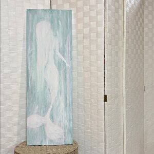 Abstract Mermaid Canvas Art
